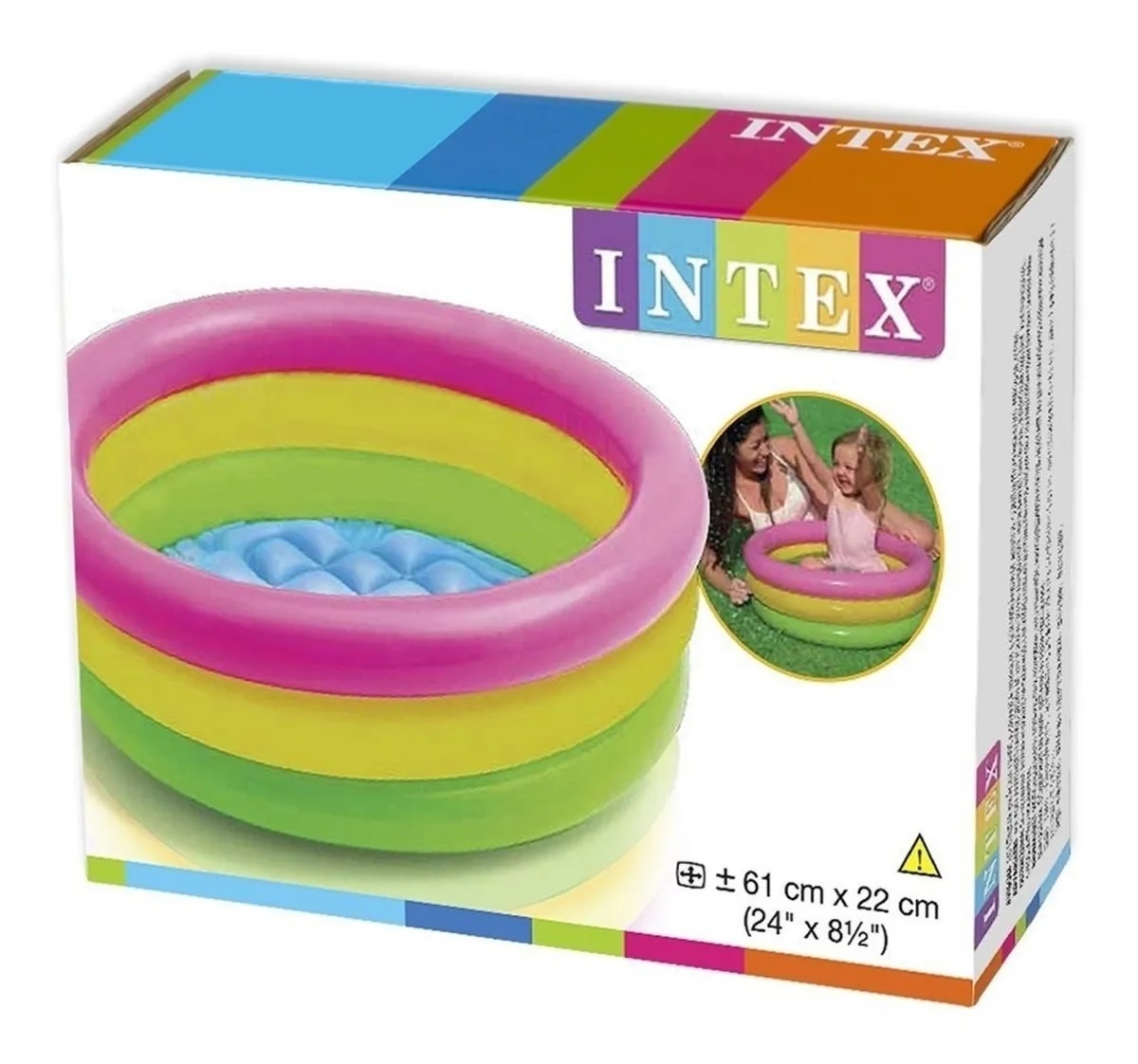 Miniatura 2 de Piscina Bebe Tricolor Inflable Intex 61